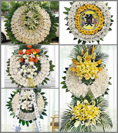 湖南永州祁阳县黄泥塘镇信心村花圈速递
